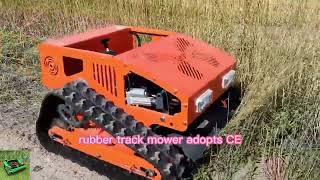 remote control crawler weeding machine Vigorun Tech remote operated crawler grass cutting machine [upl. by Notelrahc]