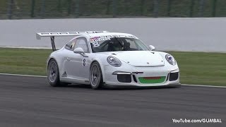 Porsche 991 GT3 Cup  Start up amp Accelerations [upl. by Nomael]