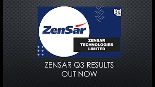 Zensar Technologies Q3 ResultsZensar Q3 Results 2024Zensar latest newsZensar today [upl. by Nat]