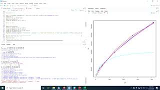 Nonlinear curve fitting in R using mosaic and nls [upl. by Tiras987]