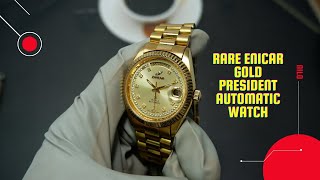 Rare Enicar Gold President Automatic Watch [upl. by Jerald753]