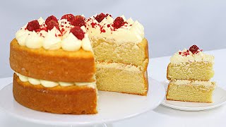 MOIST VANILLA CAKE PERFECT FOR MAKING LAYER CAKES │ SIMPLE CAKE RECIPES │ CAKES BY MK [upl. by Ecyor]