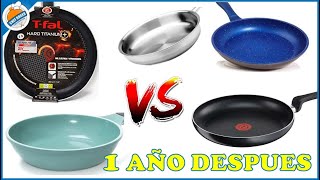 Cual es mejor después de 1 año Flavor stone jade cook TFal Acero inoxidable hard titanium [upl. by Sivrup]