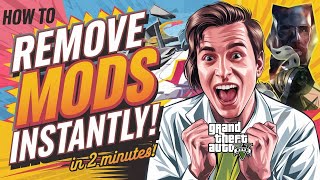 HOW TO REMOVE MODS FROM GTA 5  UNISTALL ALL MODS FROM GTA 5  DELETE MODS FROM GTA5 [upl. by Anifad]