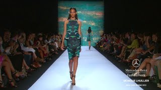 MONIQUE LHUILLIER HIGHLIGHTS  MERCEDESBENZ FASHION WEEK SPRING 2013 COLLECTIONS [upl. by Adnovad]