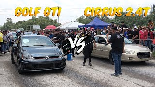 Cirrus 24 Turbo vs Golf GTI  Arrancones [upl. by Yerhcaz]