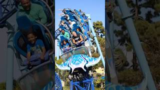 Manta Seaworld San Diego rollercoaster track exciting thrill rides fair carnival cool fyp [upl. by Starlene956]