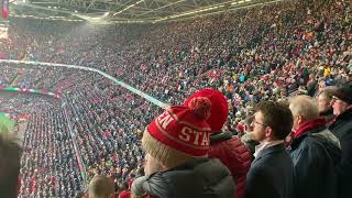 Guernsey Welsh Male Voice Choir lead the singing of the national anthems at the Principality Stadium [upl. by Marinelli]