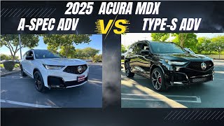 2025 Acura MDX TypeS ADV vs Aspec ADV [upl. by Anett]