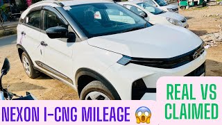 Nexon iCNG Real World Mileage In City 😱 nexon2024 nexoncng [upl. by Aihsar69]