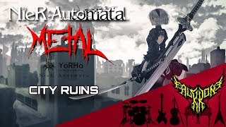 NieR Automata  City Ruins 【Intense Symphonic Metal Cover】 [upl. by Kinsman]