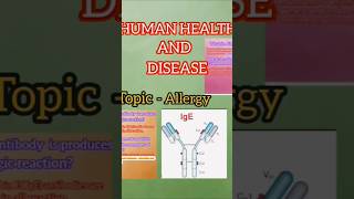 What is Allergy  what is allergens  IgE antibody shortvideo study shorts exam [upl. by Kcirddor]