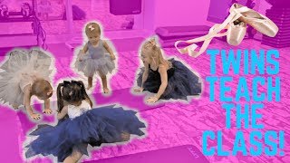 ONE YEAR OLD TWINS TEACH BALLET TO EVERLEIGH AND AVA [upl. by Cleodel]