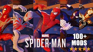 ALL Marvel SpiderMan SUITS amp OUTFITS Includes 100 Mods [upl. by Amador]