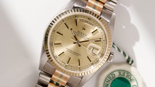 Rolex Certified PreOwned DayDate Tridor 18239 Rolex Watch Review [upl. by Ielirol]