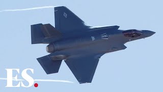 Iran news US air force show off F35 fighter jet power as Trump warns Iran [upl. by Eniluqaj]