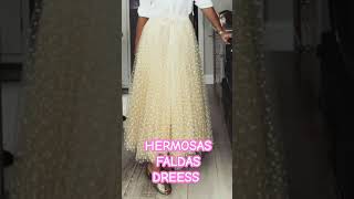 HERMOSAS FALDAS MODERNAS viral fashion faldas shortsvideo shorts [upl. by Yelrah352]