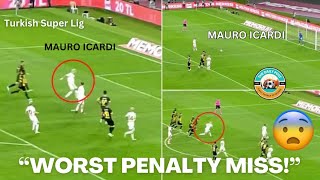 Mauro Icardi’s “WORST PENALTY MISS” as fans compare spotkick to Arsenal calamity [upl. by Pardew377]