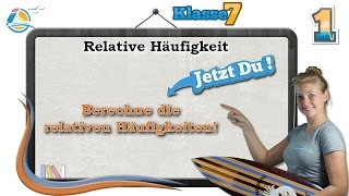 Relative Häufigkeit  Wahrscheinlichkeiten  Klasse 7 ★ Übung 1 [upl. by Harrus]