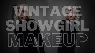 Vintage Showgirl Halloween Drag Makeup [upl. by Sucramej]