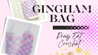 GinghamStyle Granny Square Crochet Bag [upl. by Yerkovich468]