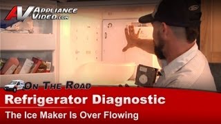 Maytag Refrigerator Repair  Ice Maker Is Over Flowing  Water Valve [upl. by Asined682]