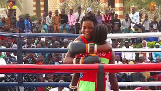 YPABC KWARA STATE BOUT 4 FEMALE 52KG HAWAWU OGUNMODEDENIGERIA VS PAULINE ASSOGBAREP OF BENIN [upl. by Yreved]