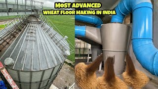 MOST ADVANCED Wheat Flour Making in India😱😱 देखिए बड़ी फैक्ट्रियों में कैसे आटा बनाया जाता है😳😳 [upl. by Celestyn594]