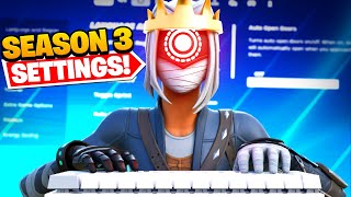 BEST Season 3 PC Keyboard amp Mouse Settings Sensitivity  Keybinds In Fortnite [upl. by Donavon]