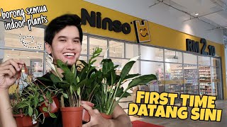 first time shopping di NINSO Malaysia  banyak gila indoor plants [upl. by Candie83]