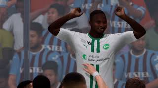 EA SPORTS FC 24 TRABZONSPOR ST GALLEN UEFA AVRUPA KONFERANS LİGİ MAÇI [upl. by Staal]