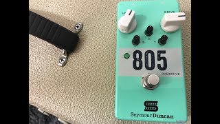 Seymour Duncan 805 Overdrive Pedal  Review  Rodrigo Mellegari [upl. by Erfert]