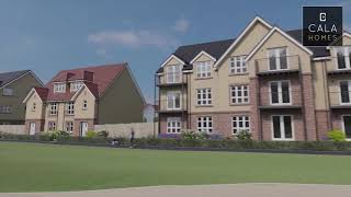 Kingfisher Park Balerno flythrough animation  CALA Homes [upl. by Nedmac]