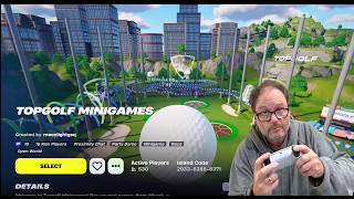 Playing Topgolf Minigames  Fortnite Creative Maps [upl. by Adnilem]