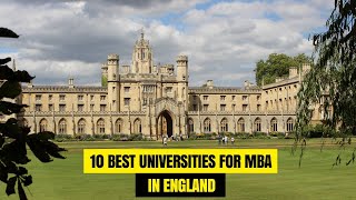 10 Best Universities in UKEngland for MBA [upl. by Yenrab]