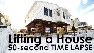 Amazing engineering  Lifting a house in 50 secs  TIME LAPSE [upl. by Tami]