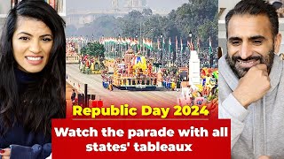 Republic Day 2024 Watch the parade with all states tableaux REACTION [upl. by Iphigenia]