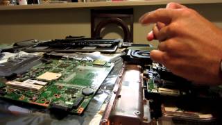 HP Laptop Motherboard Processor swap install DV7 3160us [upl. by Ennagroeg641]