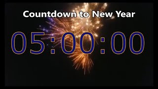 Countdown to New Year 2024 last 5 Hours Silvester Neujahr Timer 2024 Happy New Year Countdown [upl. by Adnauqal]