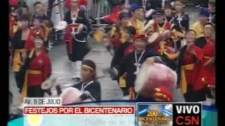 C5N  BICENTENARIO DESFILE DE LAS COLECTIVIDADES [upl. by Naniac518]