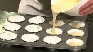 Tips on Pouring Batter Into Cupcake Pans  Cupcake Treats [upl. by Aisinoid]