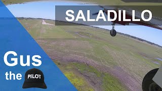 APROXIMACIÓN RASANTE EN SALADILLO Audio ATC [upl. by Norris720]