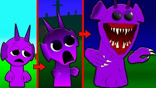 DURPLE PURPLE BECAME PHASE 3 MONSTER SAD STORY INCREDIBOX SPRUNKI Cartoon Animation [upl. by Tolmann]