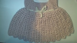 UNCINETTO TUTORIAL COME FARE UN VESTITINO DA BAMBINA IN 2 VERSIONI 4 DI 5 [upl. by Petite]