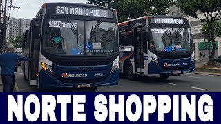 Norte Shopping RJ  Movimentação de Ônibus 93 [upl. by Eednahs607]