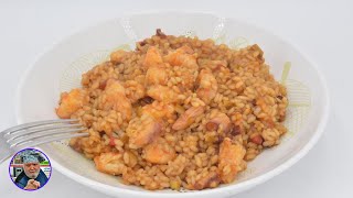 Como hacer un Arroz cremoso de pulpo y langostinos con sabor espectacular [upl. by Akahc529]