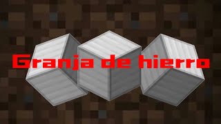 Granja de hierro para minecraft bedrock en 121 [upl. by Johnson540]