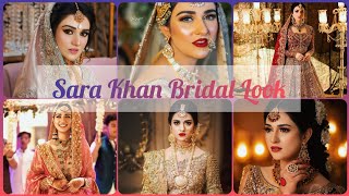 Sara Khan Bridal Look😍Sara Khan Bridal Shoot❣️Sara Khan Wedding Images😘sarakhan [upl. by Anilak]