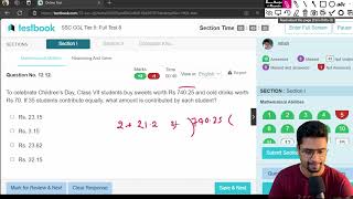 Testbook Full test 08 Mock Live Solution sscvirus cgl2024 [upl. by Esmerelda]