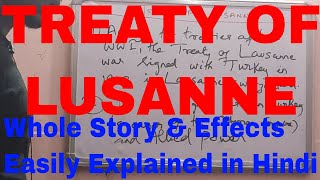 Treaty of LausanneWhat is Treaty of LausanneLausanne Treaty 1923Treaty of Lausanne in Hindi [upl. by Meriel]